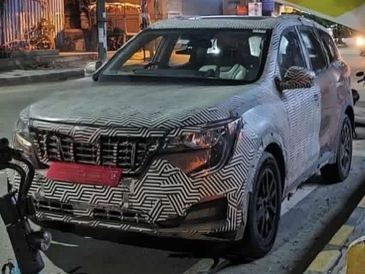 Mahindra XUV E8 spotted during testing